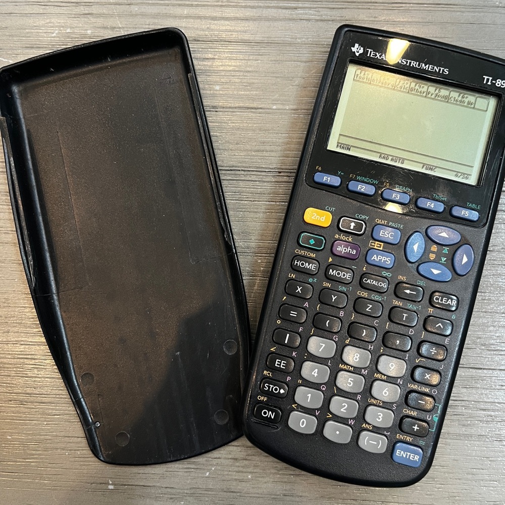 Texas Instruments TI-89 Graphing Calculator.  Excellent used condition.